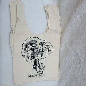 NEW Lot of 4 Nordstrom Cotton Shopping Totes
